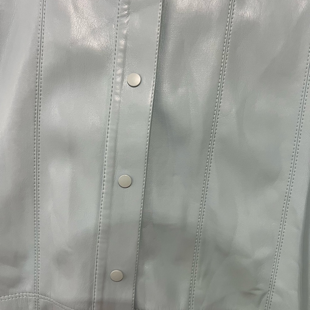 Alice + Olivia Pale Blue Button Down Shirt - Picture 6 of 6